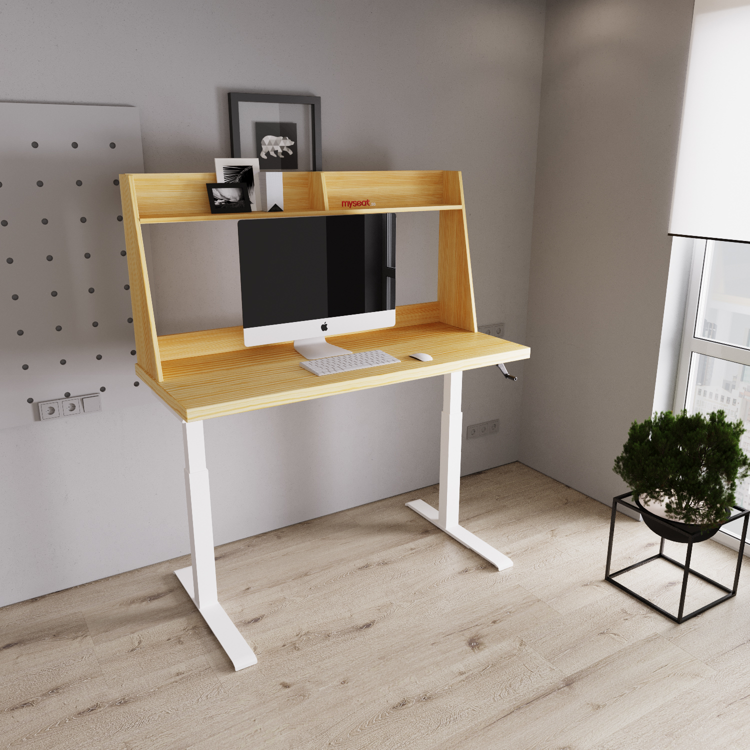 COUGAR-Standing-Desk-solid-wood-furniture